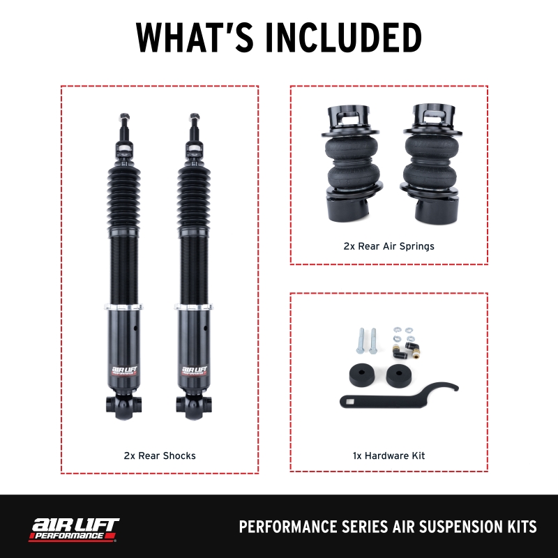 BMW M4 Air Suspension System - Rear - Air Lift - Performance, 5-Bolt, 32-Level Damping - `15-`20